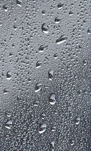 Preview wallpaper drops, rain, glass, macro, gray