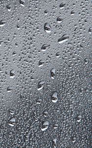 Preview wallpaper drops, rain, glass, macro, gray