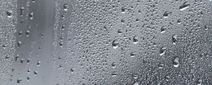 Preview wallpaper drops, rain, glass, macro, gray