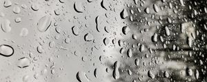 Preview wallpaper drops, rain, moisture, glass, window, surface