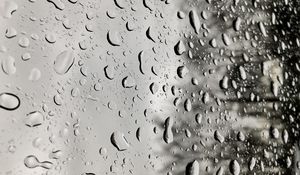 Preview wallpaper drops, rain, moisture, glass, window, surface