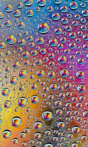 Preview wallpaper drops, rainbow, gradient, colorful