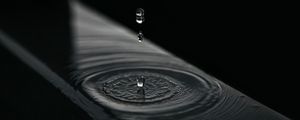 Preview wallpaper drops, splash, bw, water