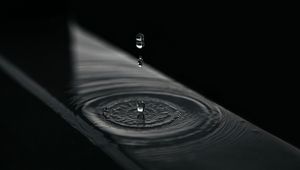 Preview wallpaper drops, splash, bw, water