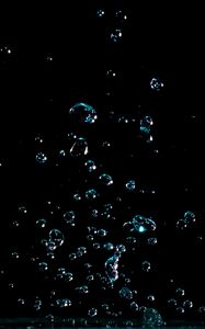 Preview wallpaper drops, splash, shine, dark, bubbles