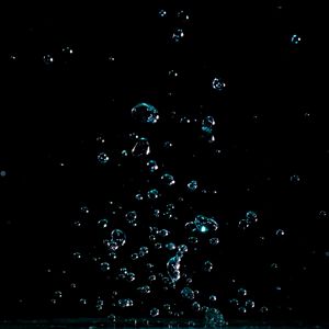 Preview wallpaper drops, splash, shine, dark, bubbles