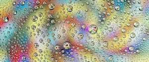Preview wallpaper drops, spray, gradient, abstraction, multicolored