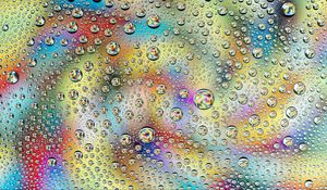 Preview wallpaper drops, spray, gradient, abstraction, multicolored