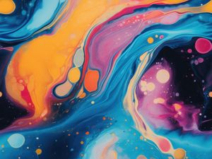 Preview wallpaper drops, stains, colorful, abstraction