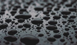 Preview wallpaper drops, surface, close-up, black