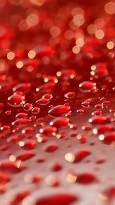 Preview wallpaper drops, surface, red