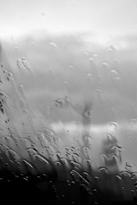 Preview wallpaper drops, water, bw, wet, glass