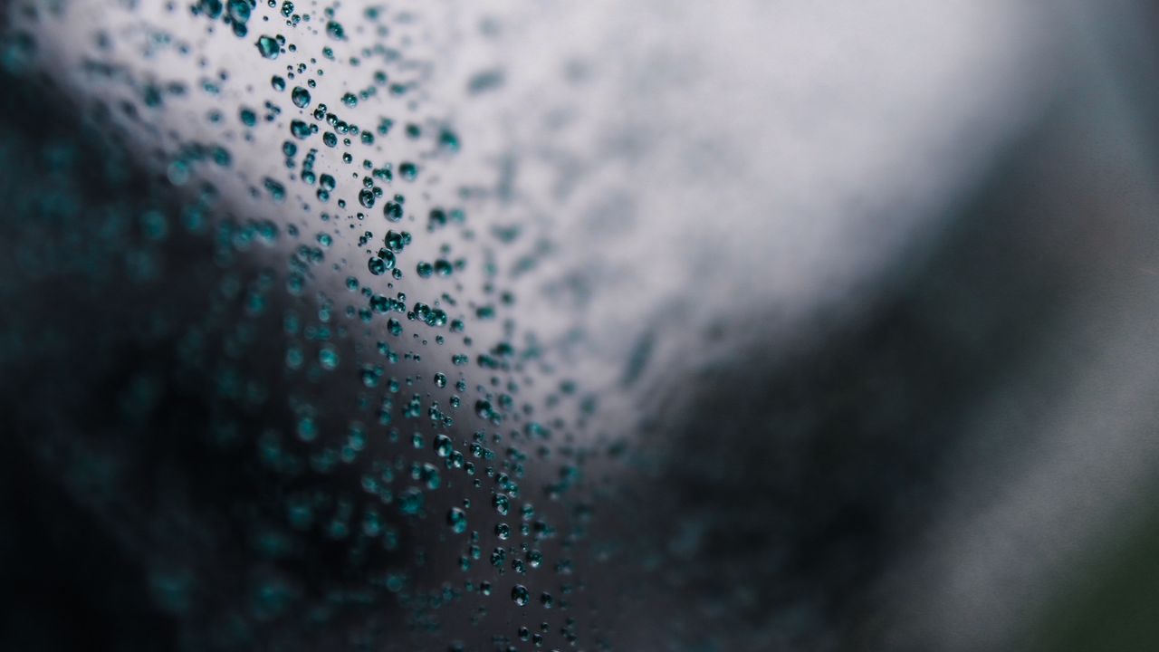 Wallpaper drops, water, glass, macro, surface