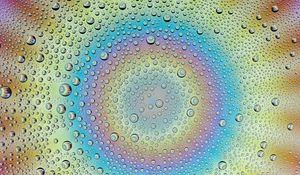 Preview wallpaper drops, water, gradient, colorful, rainbow