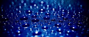 Preview wallpaper drops, water, macro, blur, surface, blue