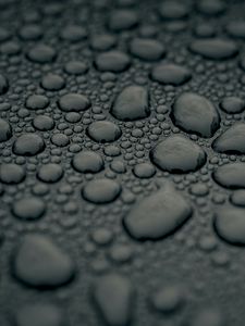 Preview wallpaper drops, water, macro, surface, gray