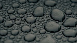 Preview wallpaper drops, water, macro, surface, gray