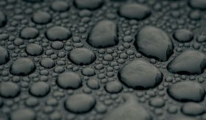 Preview wallpaper drops, water, macro, surface, gray