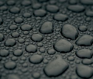 Preview wallpaper drops, water, macro, surface, gray