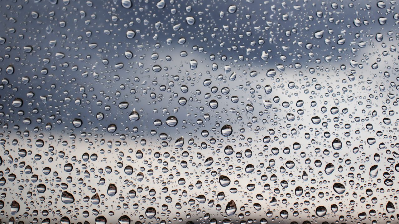 Wallpaper drops, water, rain, glass, macro