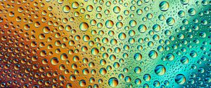 Preview wallpaper drops, water, rainbow, gradient, blur