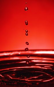 Preview wallpaper drops, water, splashes, waves, macro, red