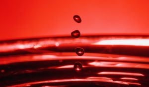 Preview wallpaper drops, water, splashes, waves, macro, red