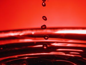 Preview wallpaper drops, water, splashes, waves, macro, red