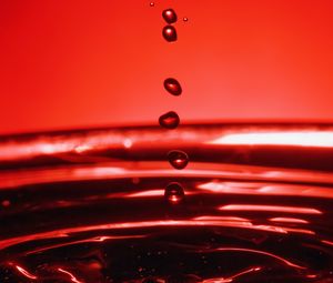 Preview wallpaper drops, water, splashes, waves, macro, red