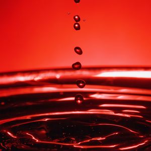 Preview wallpaper drops, water, splashes, waves, macro, red
