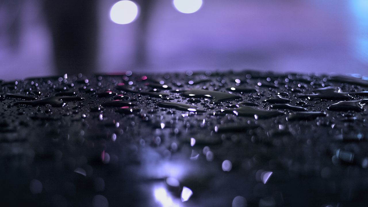 Wallpaper drops, water, surface, macro, glare