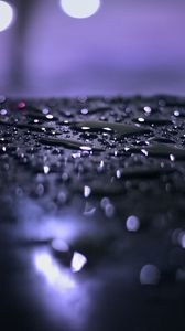 Preview wallpaper drops, water, surface, macro, glare