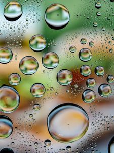 Preview wallpaper drops, water, surface, macro, blur