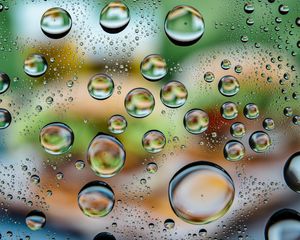 Preview wallpaper drops, water, surface, macro, blur