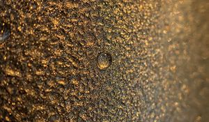 Preview wallpaper drops, water, surface, gold, blur