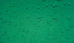 Preview wallpaper drops, water, surface, macro, green, wet