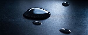 Preview wallpaper drops, water, surface, macro, dark