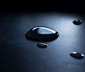 Preview wallpaper drops, water, surface, macro, dark