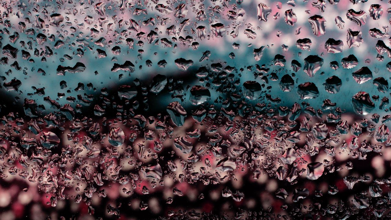 Wallpaper drops, water, wet, blur