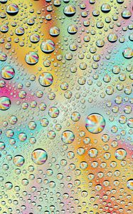 Preview wallpaper drops, wet, macro, colorful, gradient