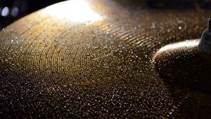 Preview wallpaper drum cymbal, drops, wet, macro, music
