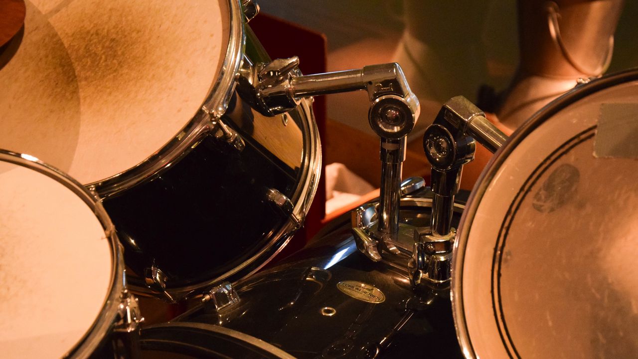 Wallpaper drum kit, drums, music, musical instrument