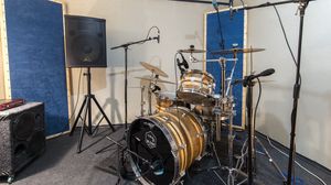 Preview wallpaper drum kit, drums, musical instrument, studio, music