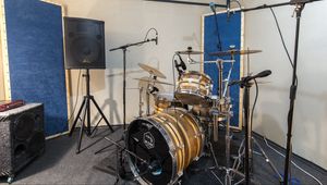 Preview wallpaper drum kit, drums, musical instrument, studio, music