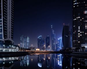 Preview wallpaper dubai, city, lights