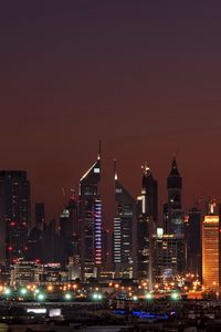 Preview wallpaper dubai, united arab emirates, night, home, high-rise