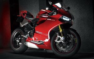 Preview wallpaper ducati, 1199, ducati 1199 panigale, motorcycle, red
