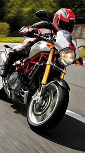 Preview wallpaper ducati, monster, s4r, rider, speed