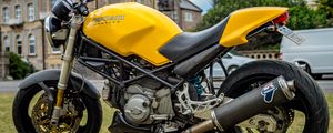 Preview wallpaper ducati, motorcycle, bike, yellow