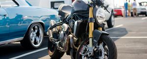 Preview wallpaper ducati, motorcycle, bike, black